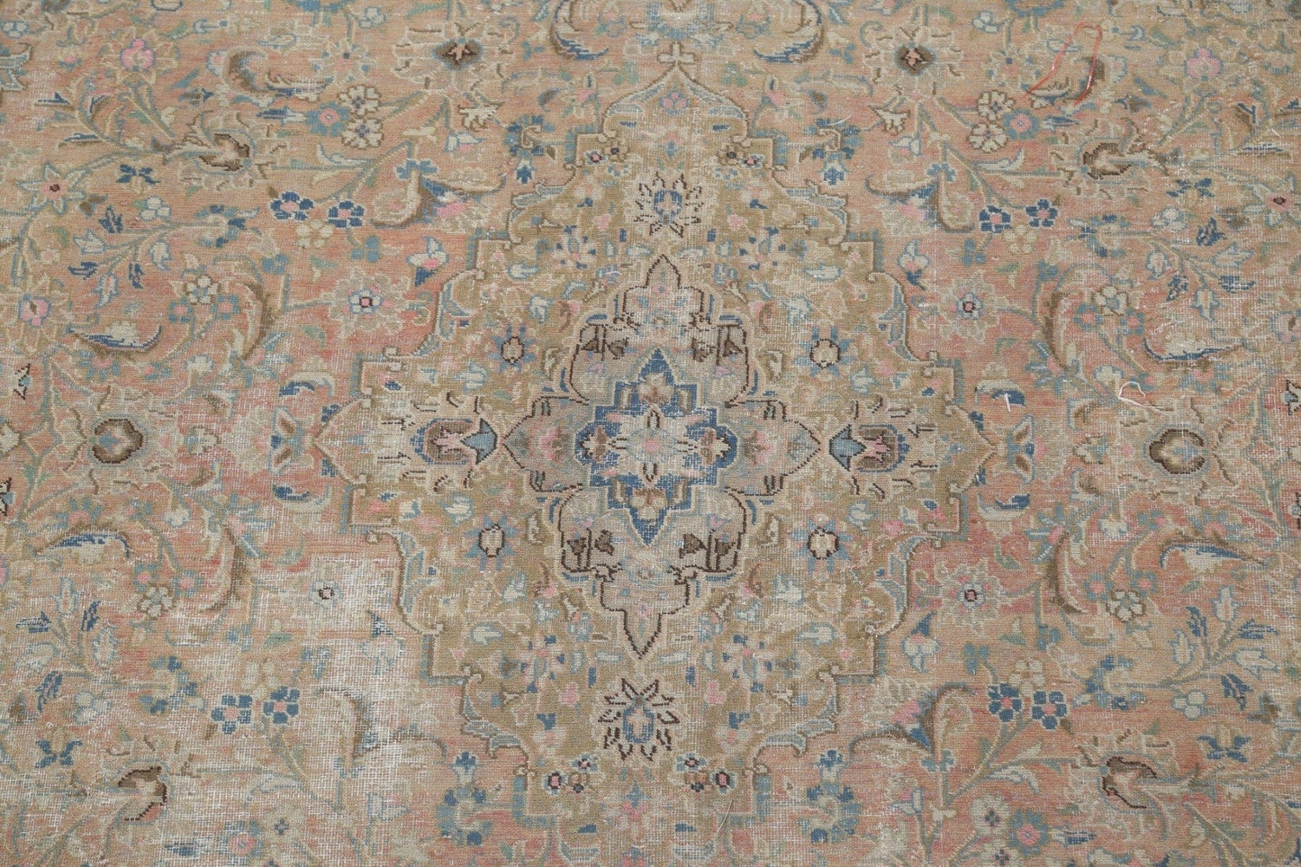 Distressed Kashan Persian Area Rug 10x13