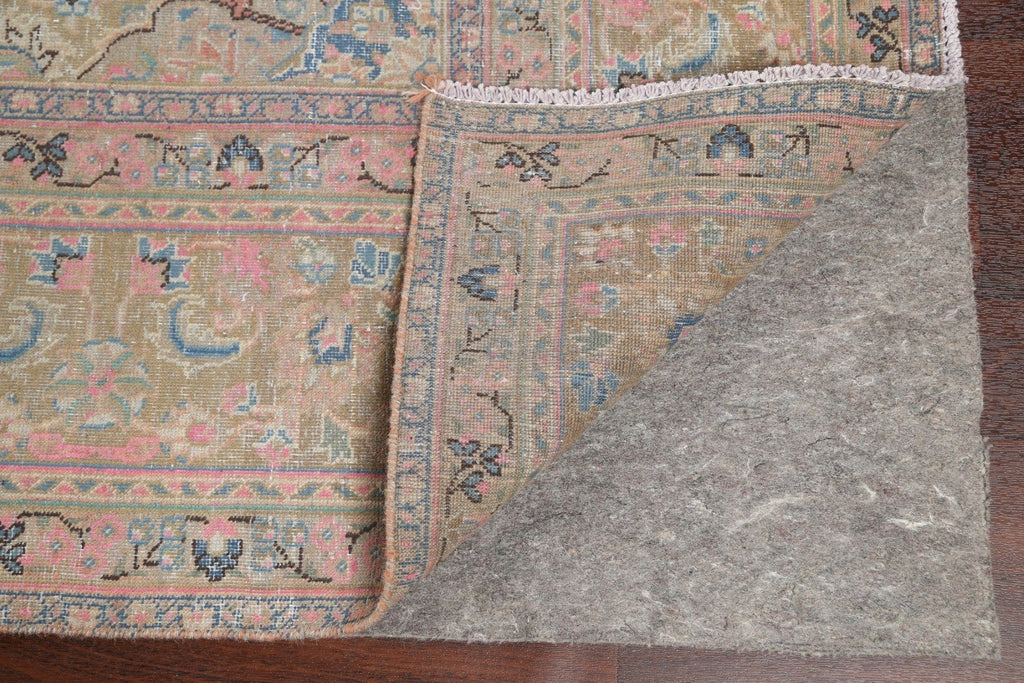 Distressed Kashan Persian Area Rug 10x13