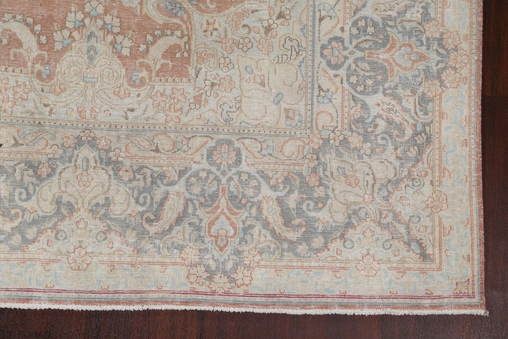 Distressed Kerman Persian Area Rug 10x13