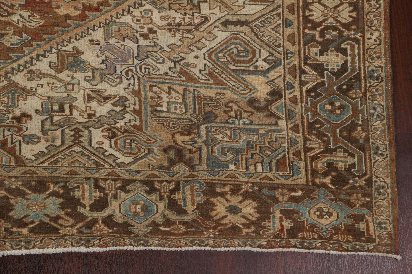 Distressed Heriz Persian Area Rug 10x12