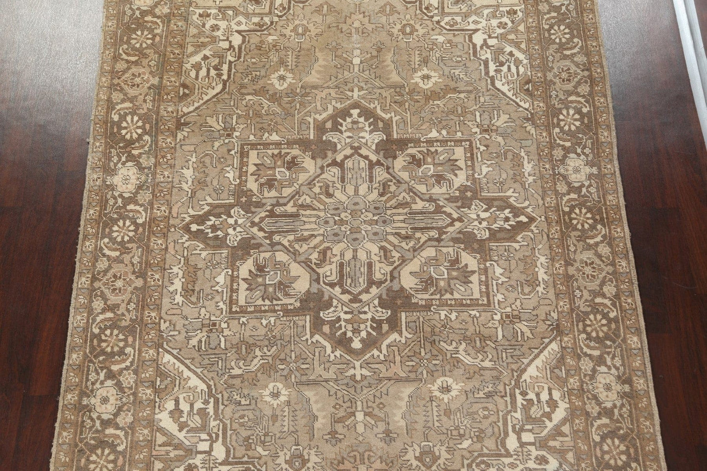 Vintage Distressed Heriz Persian Area Rug 8x11