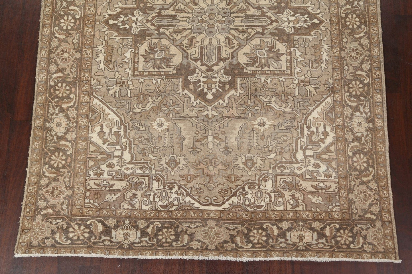 Vintage Distressed Heriz Persian Area Rug 8x11