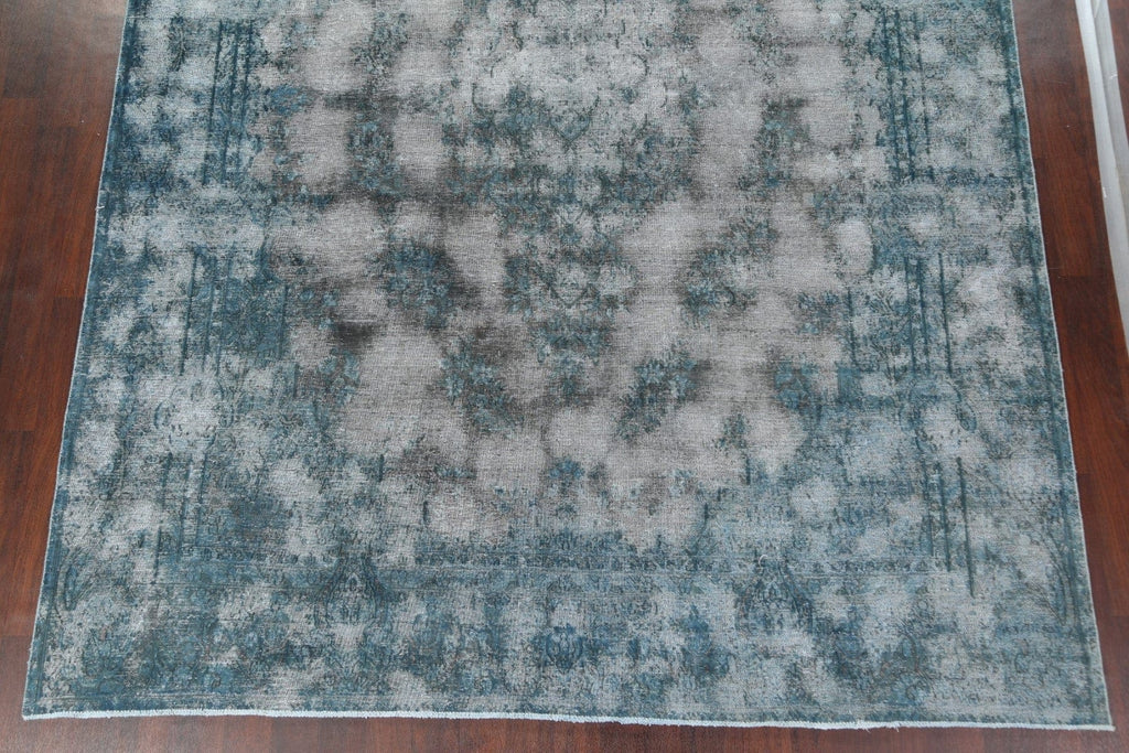 Distressed Kerman Persian Area Rug 9x13