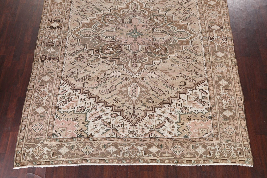 Vintage Heriz Persian Area Rug 8x11