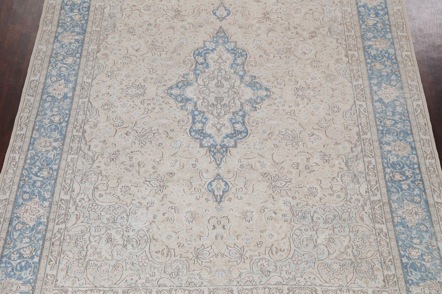 Distressed Kerman Persian Area Rug 9x12