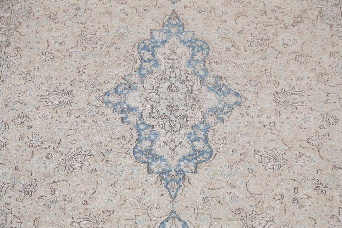 Distressed Kerman Persian Area Rug 9x12