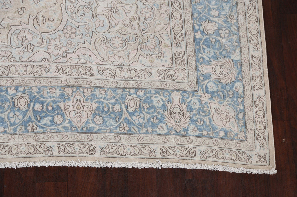 Distressed Kerman Persian Area Rug 9x12