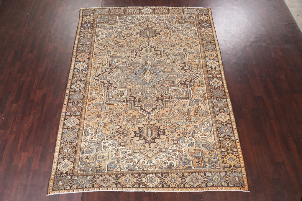 Geometric Heriz Persian Area Rug 8x11