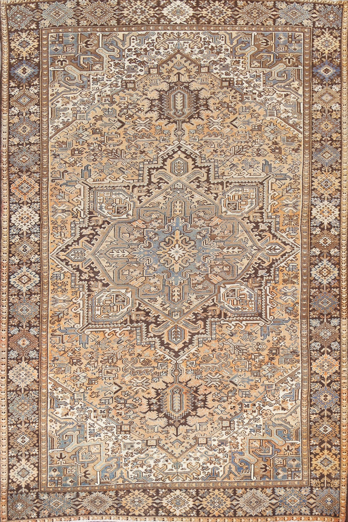 Geometric Heriz Persian Area Rug 8x11