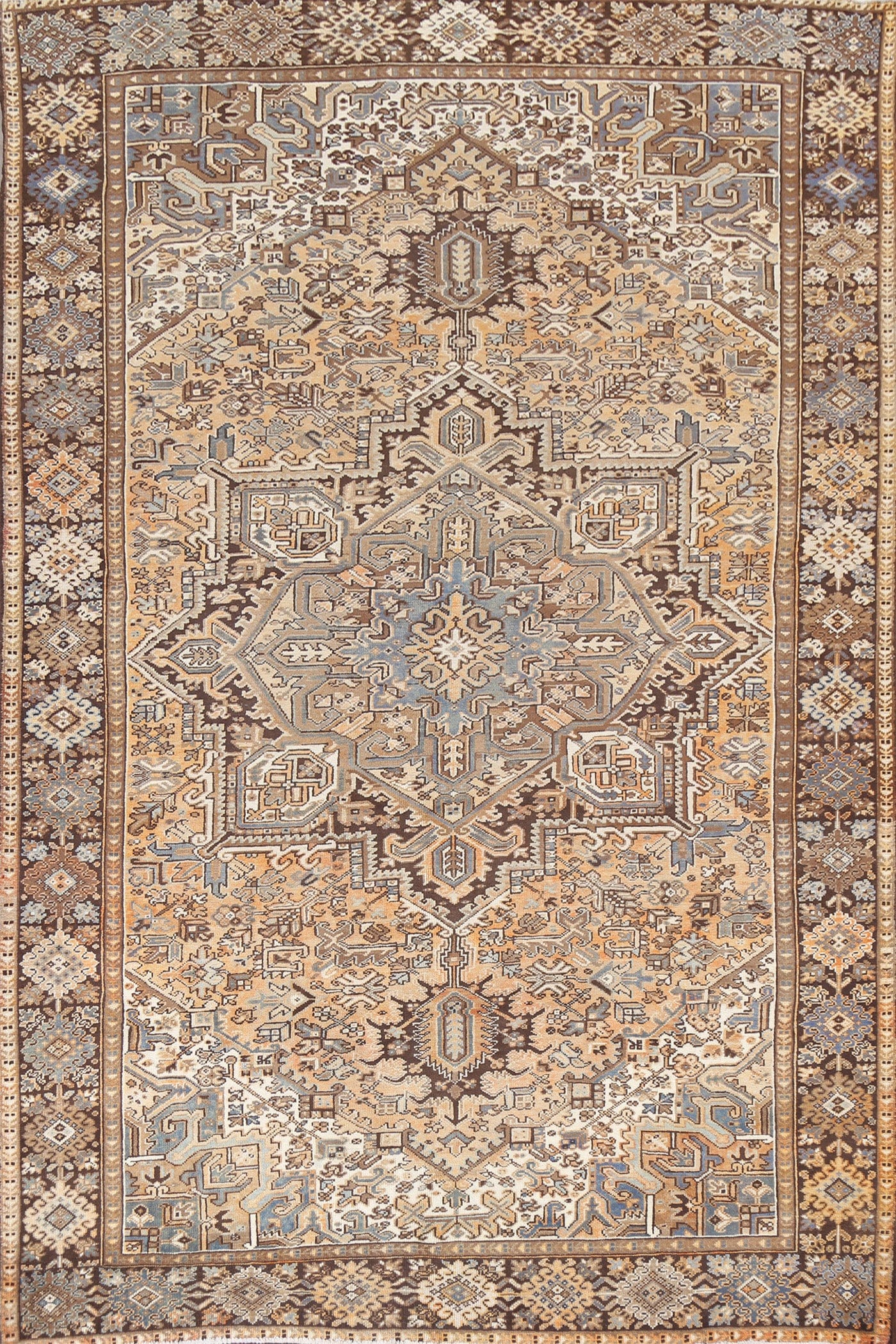 Geometric Heriz Persian Area Rug 8x11