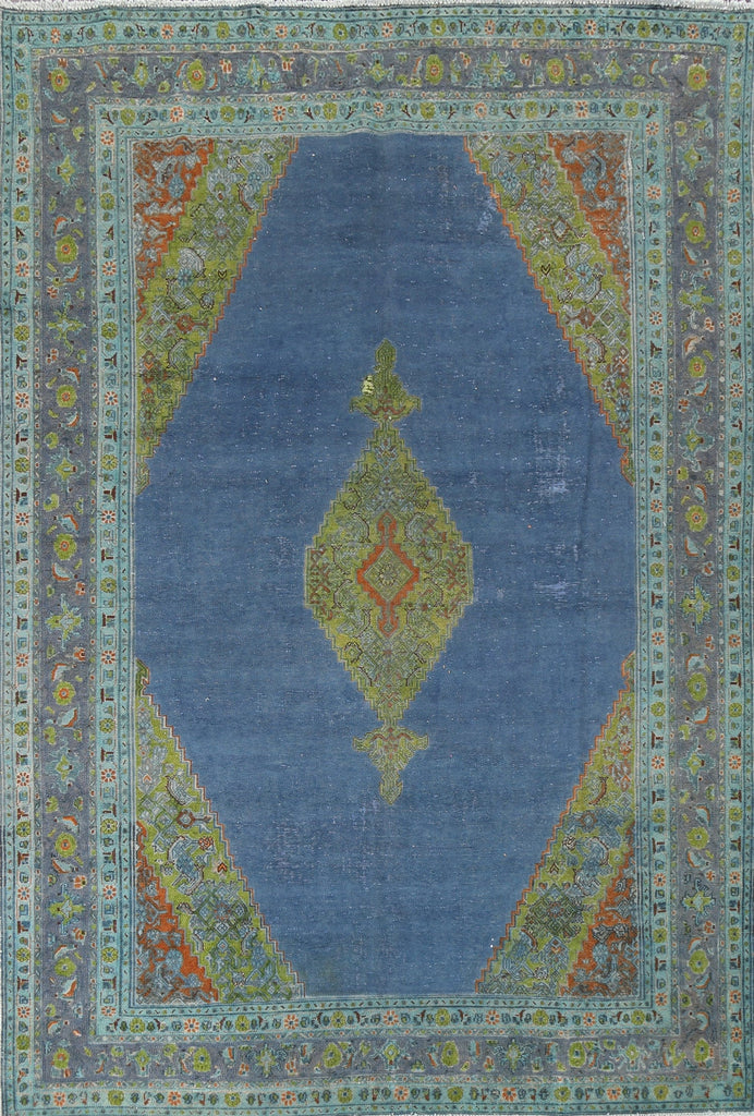 Over-Dye Hamedan Persian Area Rug 9x13