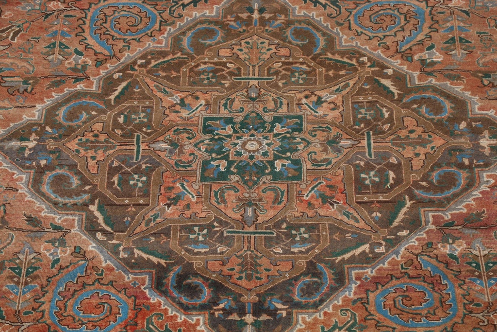 Geometric Heriz Persian Area Rug 10x12