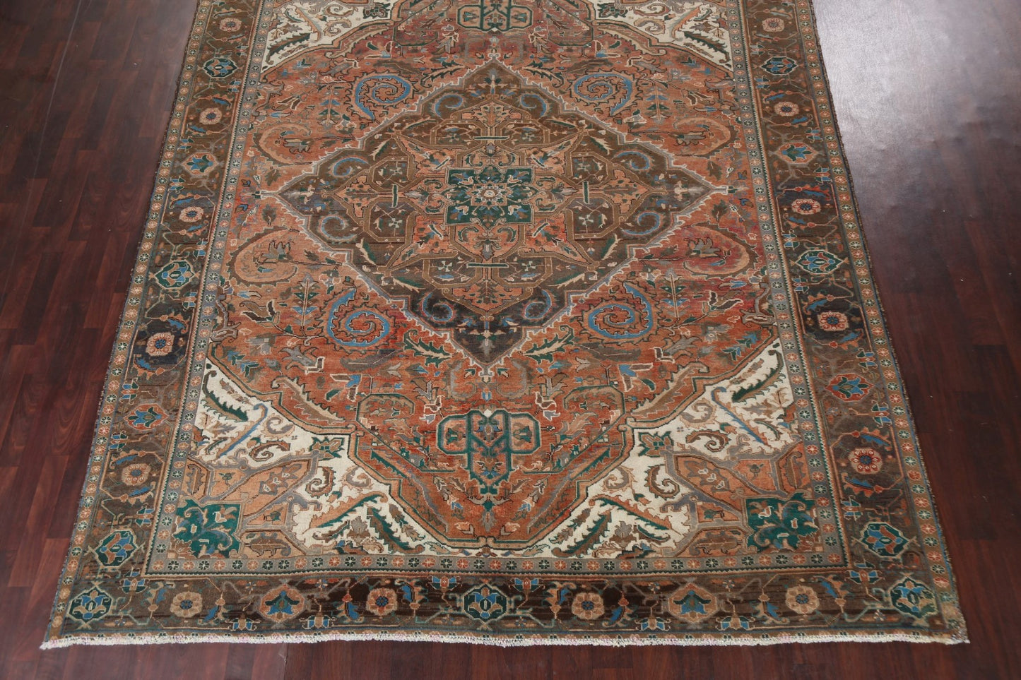 Geometric Heriz Persian Area Rug 10x12