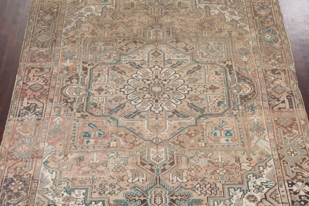 Geometric Heriz Persian Area Rug 8x12