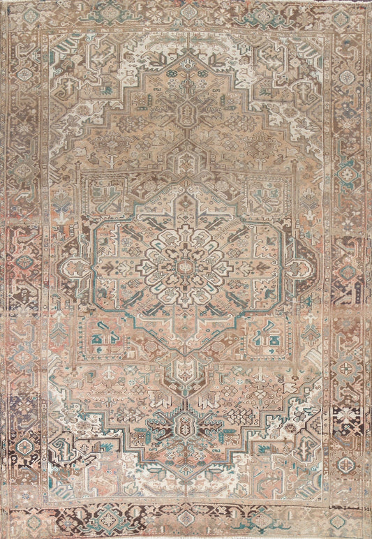 Geometric Heriz Persian Area Rug 8x12