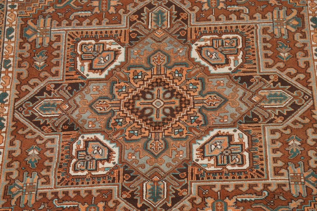 Geometric Heriz Persian Area Rug 7x10