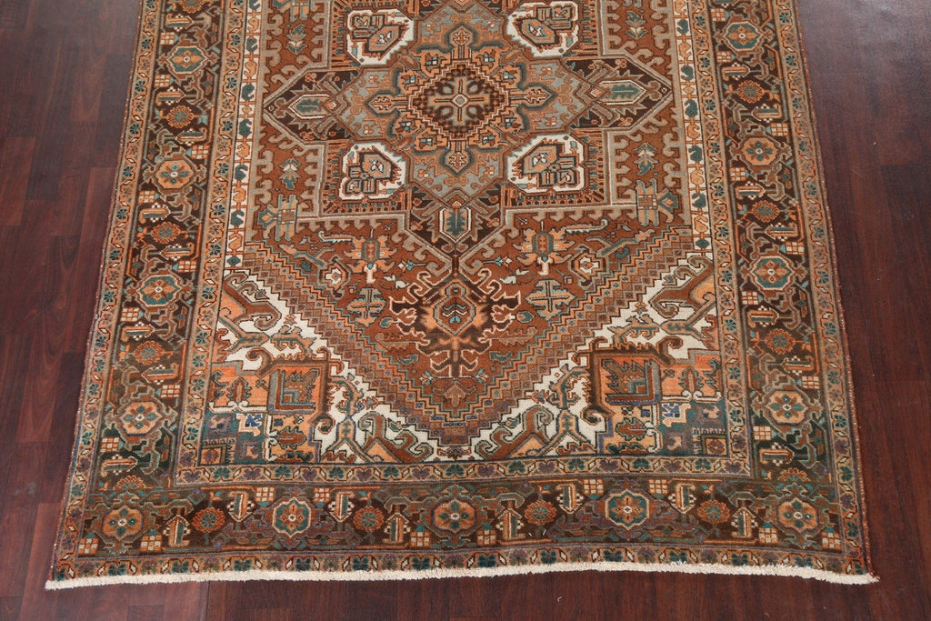 Geometric Heriz Persian Area Rug 7x10