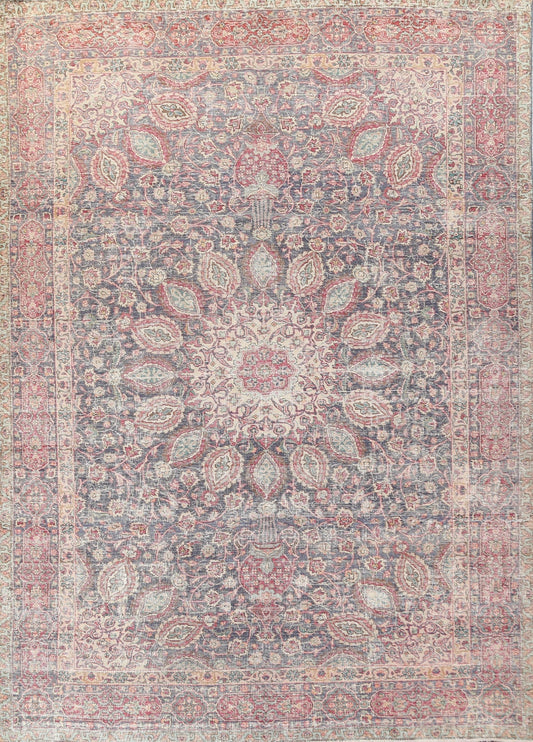 Antique Distressed Tabriz Persian Area Rug 9x13