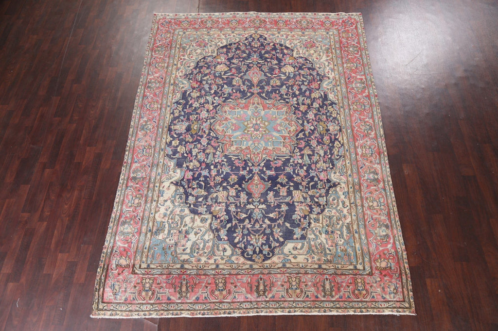 Traditional Floral Kerman Persian Area Rug 8x11