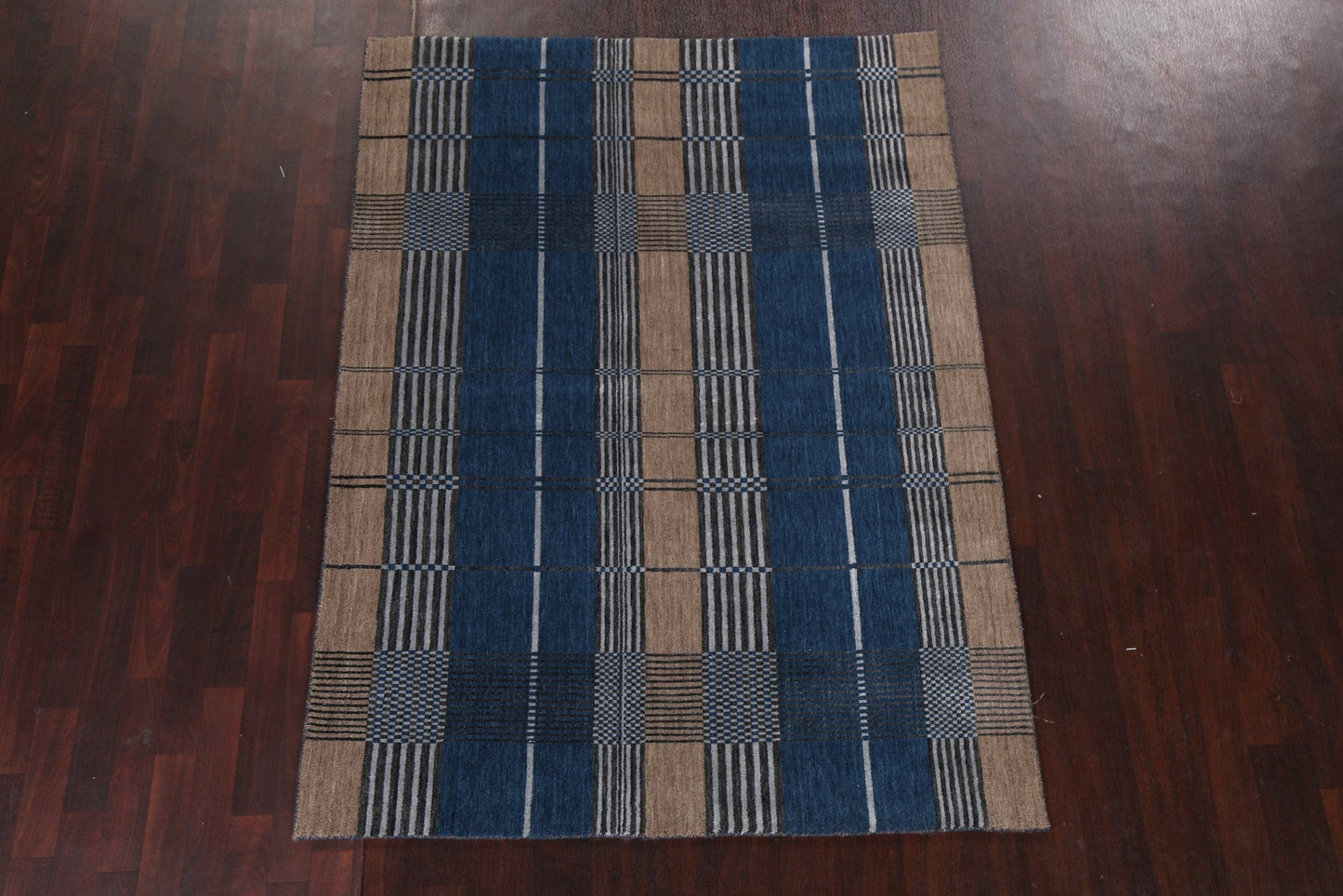 Geometric Contemporary Oriental Area Rug 5x7