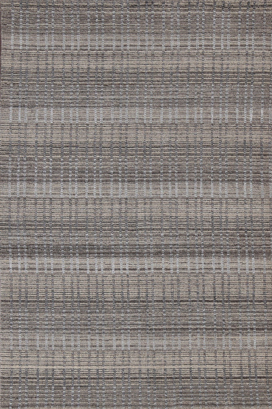 Stripe Contemporary Wool Area Rug 4x6