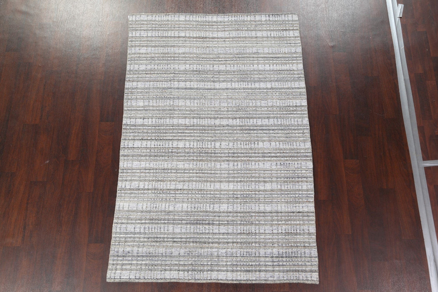 Striped Contemporary Wool Area Rug 5x8