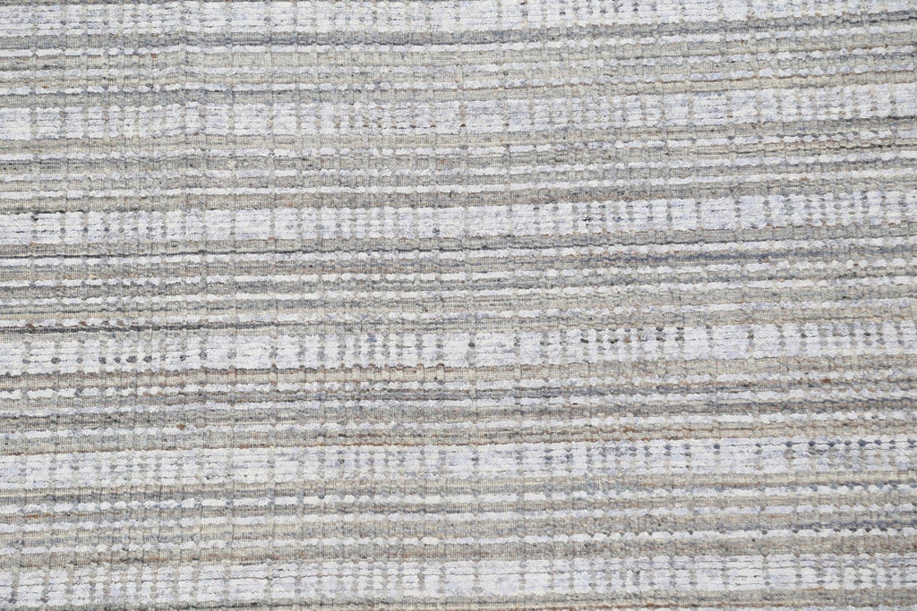 Striped Contemporary Wool Area Rug 5x8