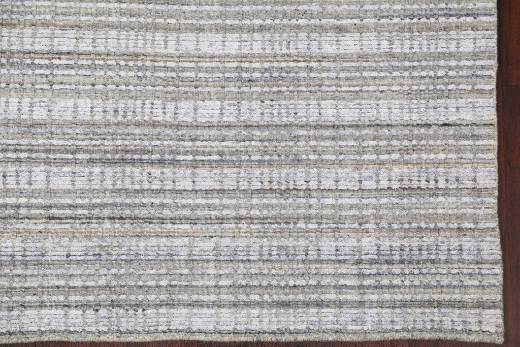 Striped Contemporary Wool Area Rug 5x8