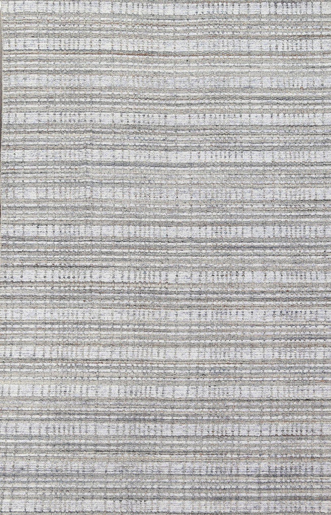 Striped Contemporary Wool Area Rug 5x8