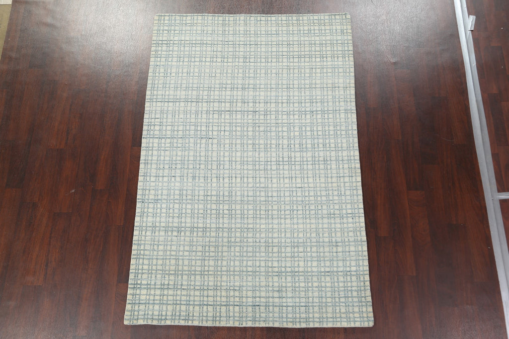 Checkered Contemporary Area Rug 5x8