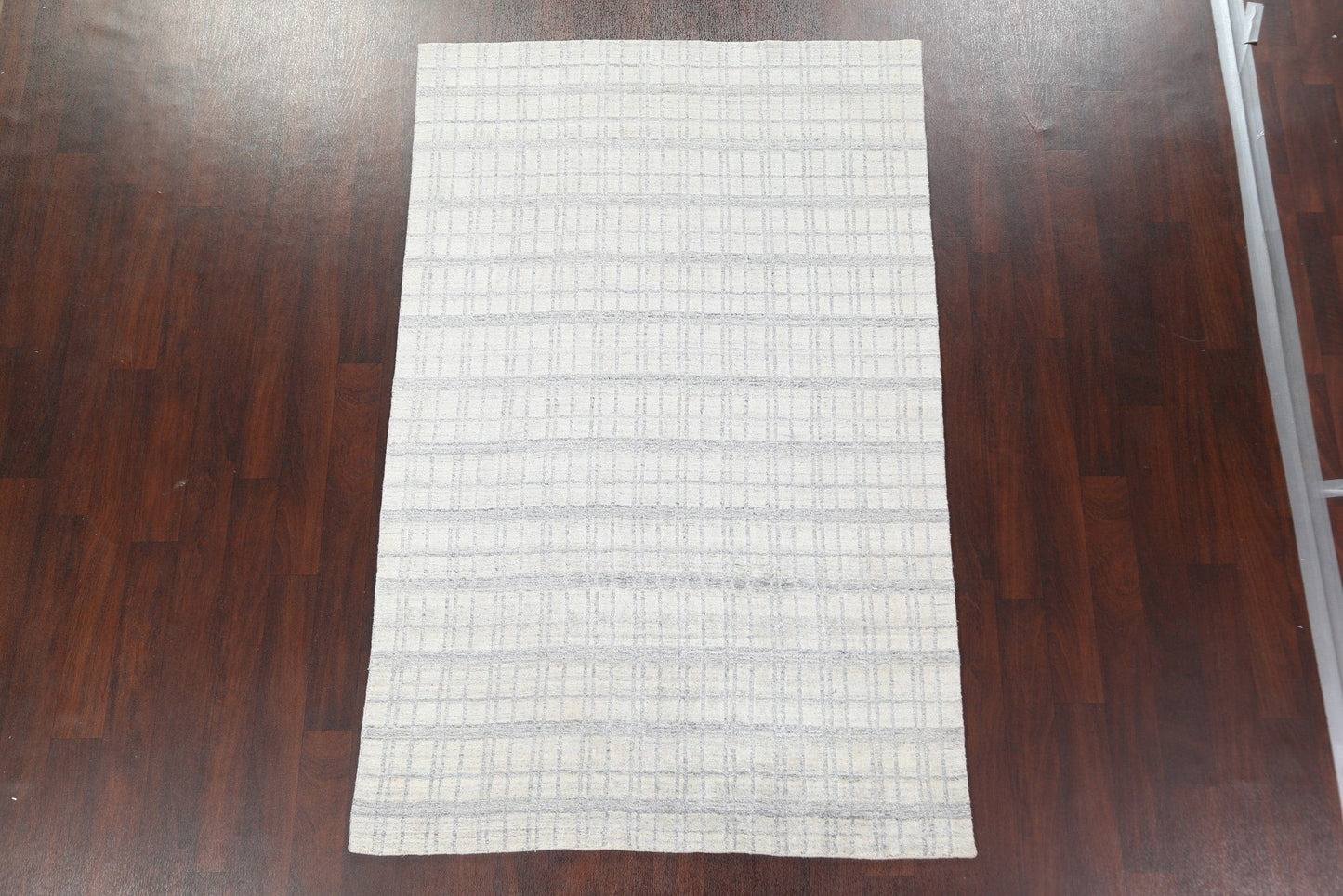 Checkered Contemporary Wool Area Rug 5x8