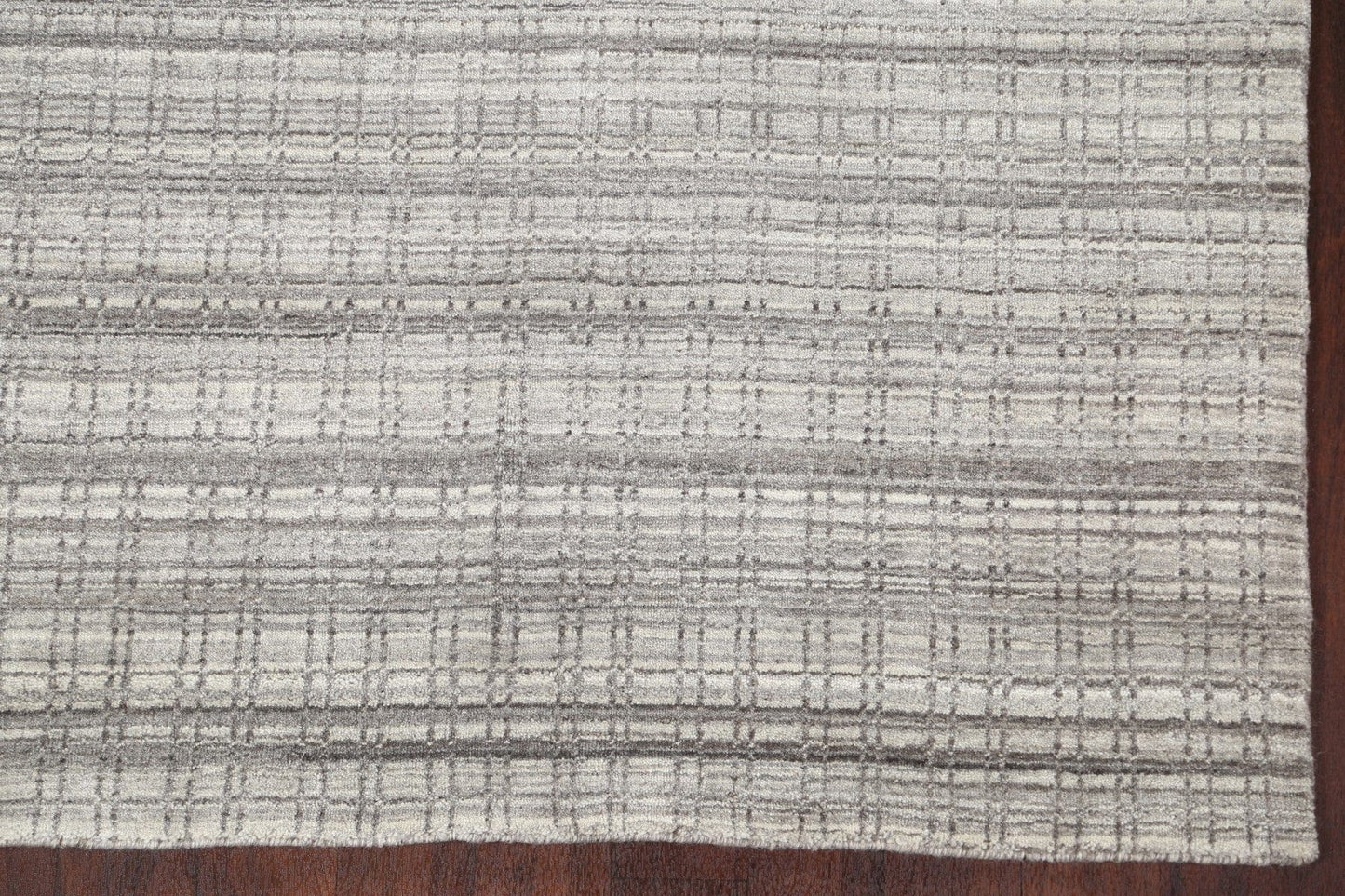 Checkered Contemporary Wool Area Rug 5x8