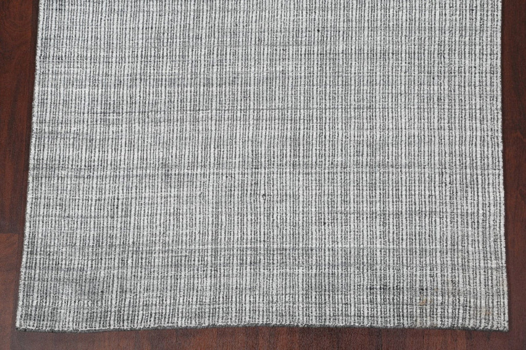 Striped Contemporary Wool Area Rug 5x8