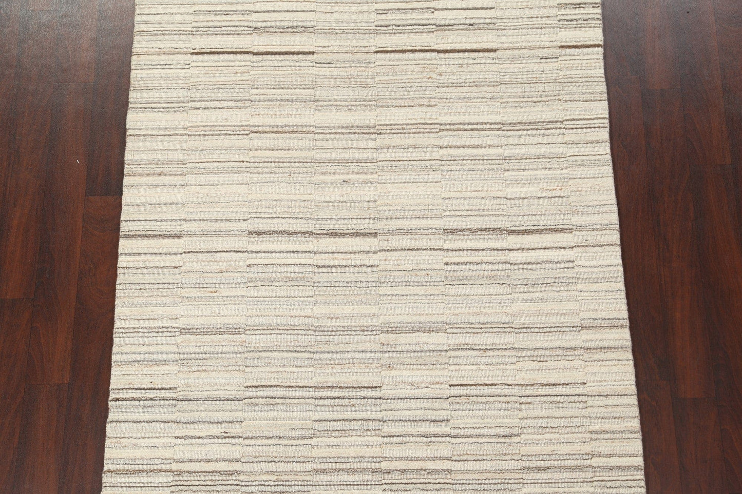 Striped Contemporary Wool Area Rug 5x8