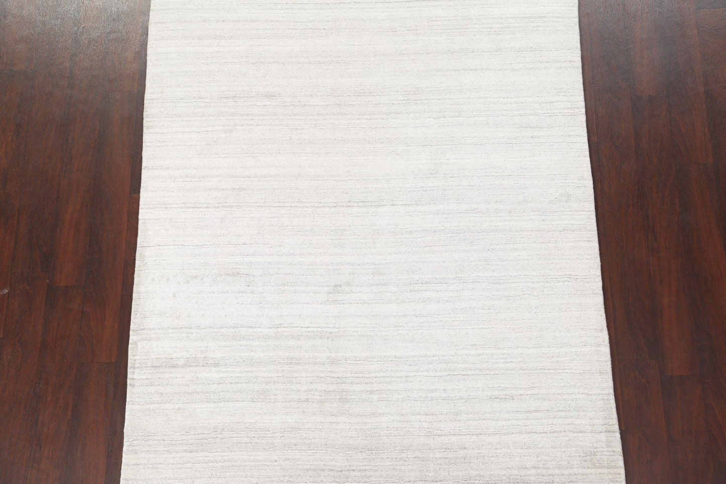 Ivory Contemporary Wool Area Rug 5x8