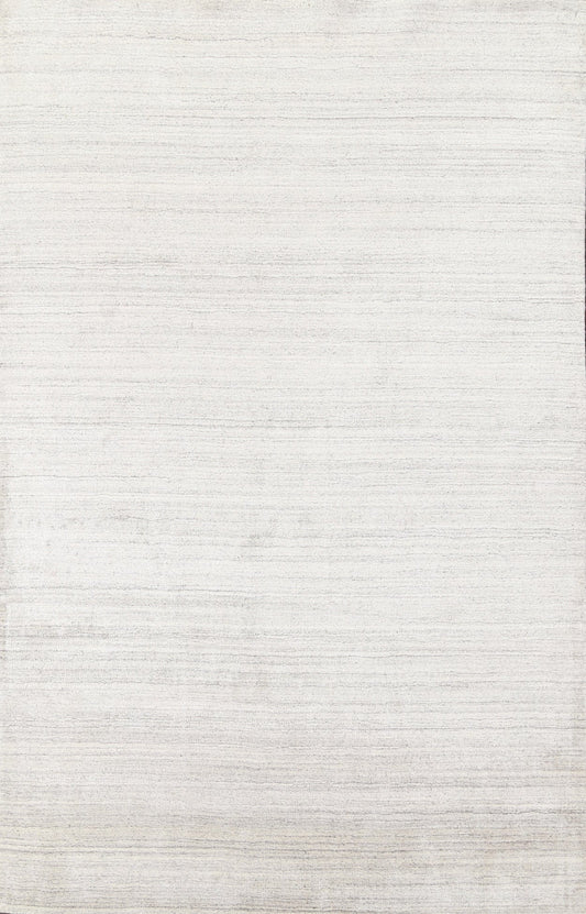 Ivory Contemporary Wool Area Rug 5x8