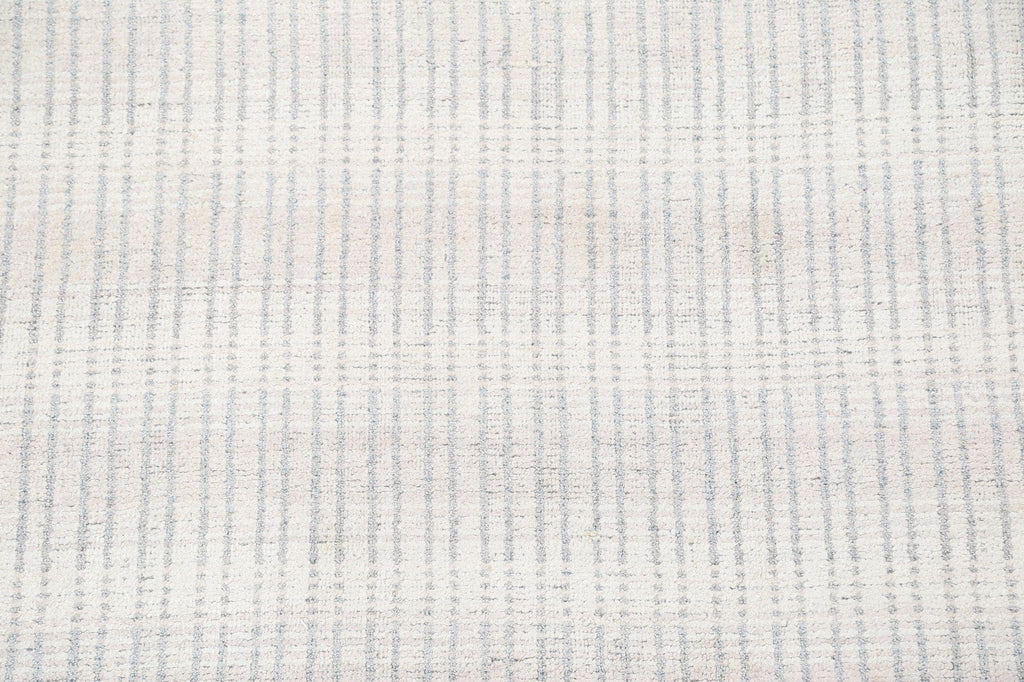 Striped Contemporary Wool Area Rug 5x8