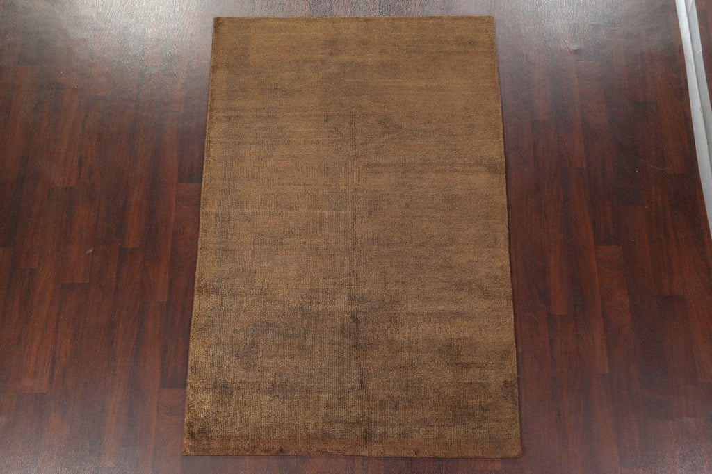 Brown Contemporary Area Rug 5x7