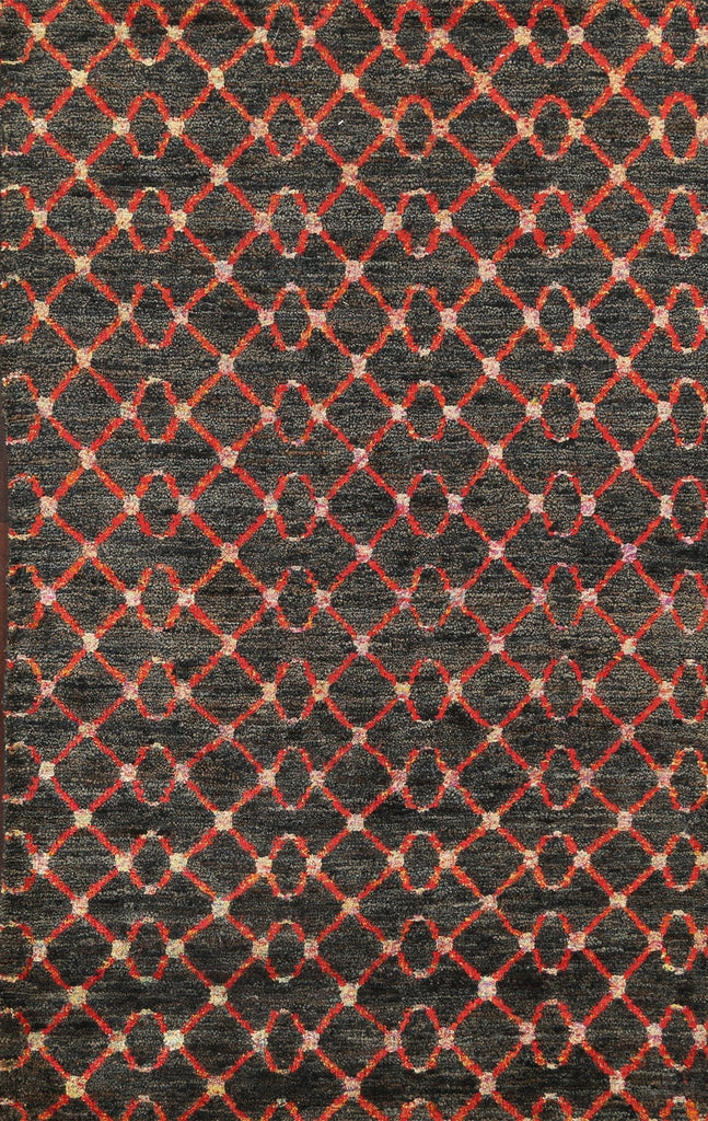 All-Over Abstract Trellis Area Rug 5x8