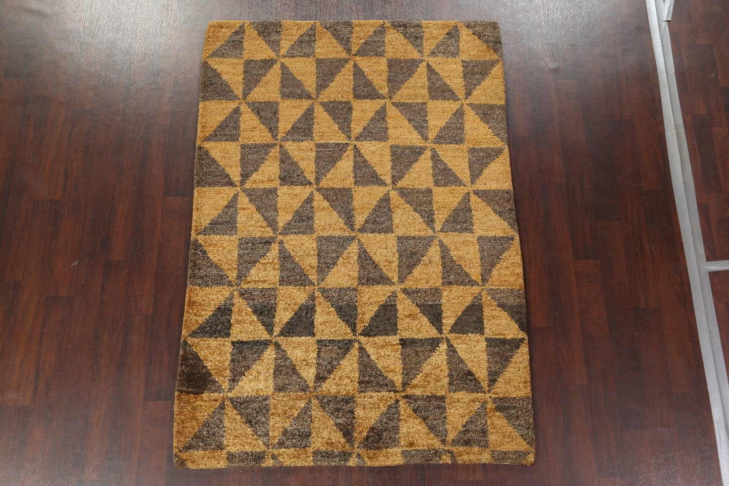 Geometric Abstract Handmade Area Rug 5x8