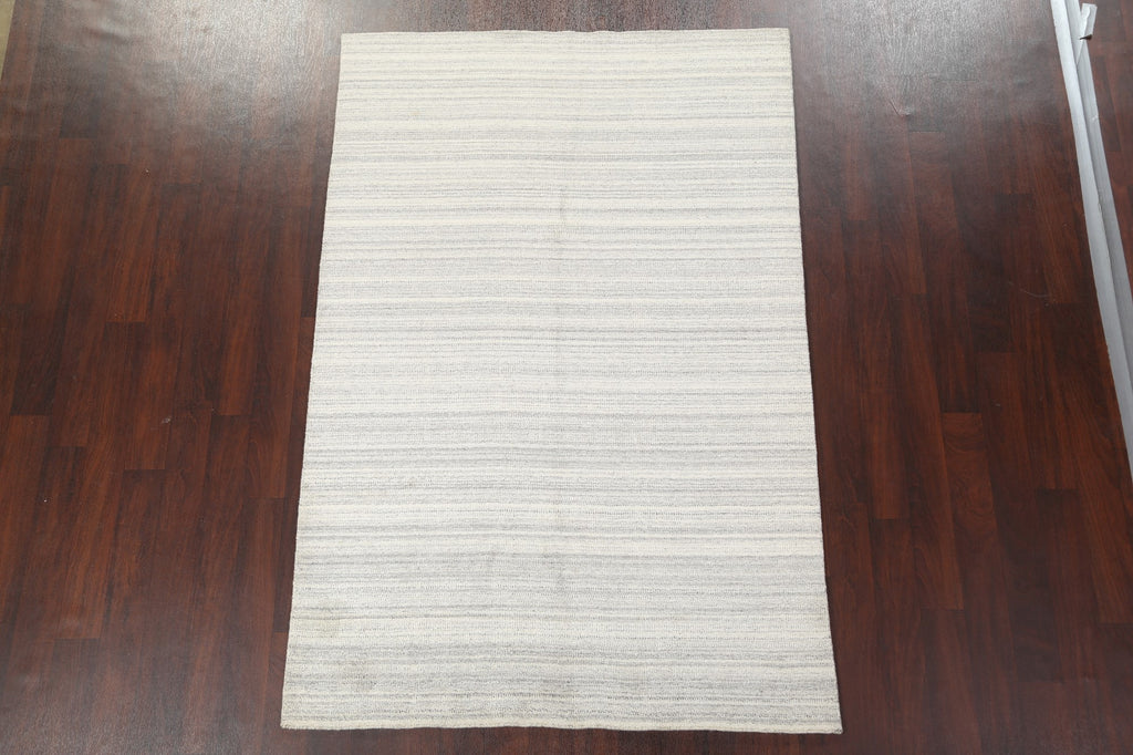 Stripe Gabbeh Oriental Area Rug 5x8