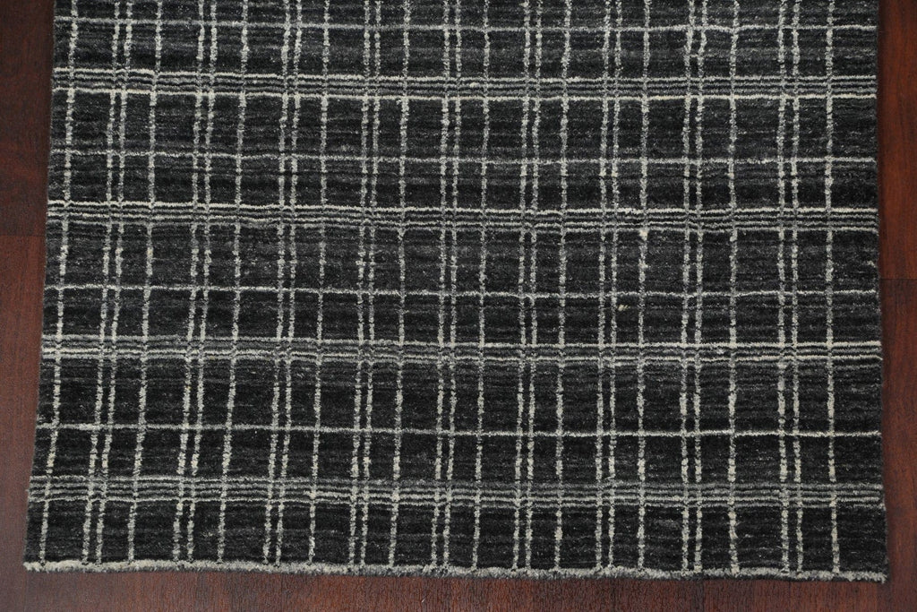 Checkered Gabbeh Wool  Area Rug 4x6