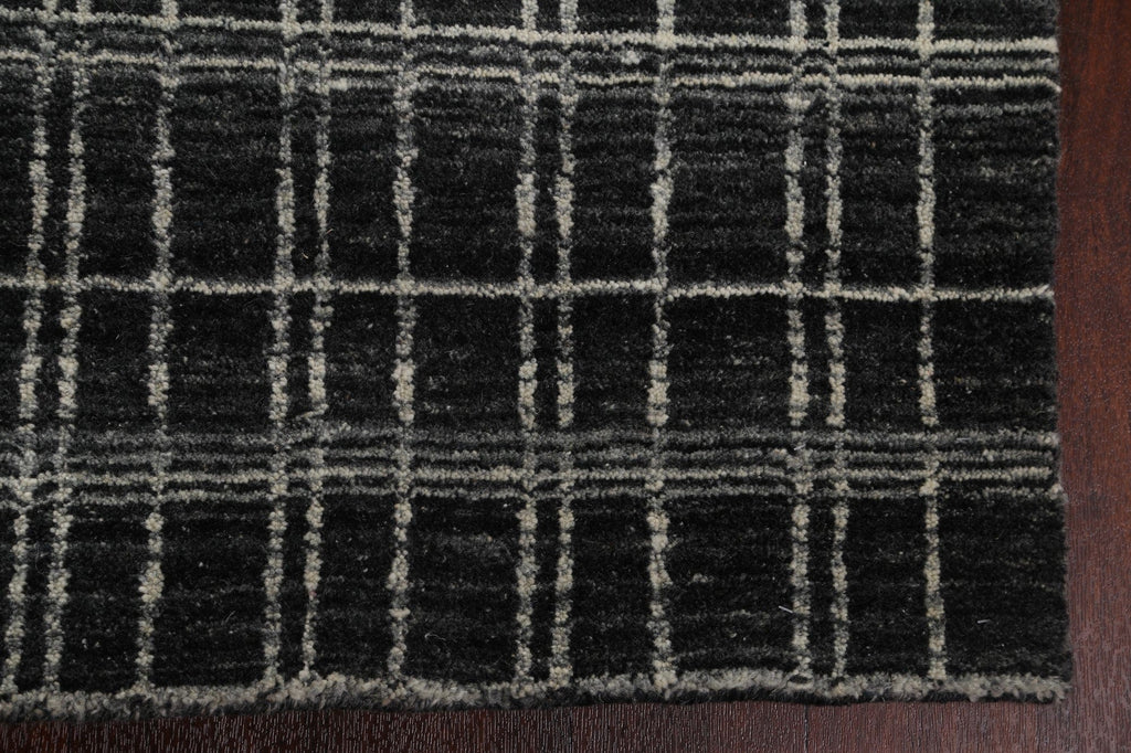 Checkered Gabbeh Wool  Area Rug 4x6