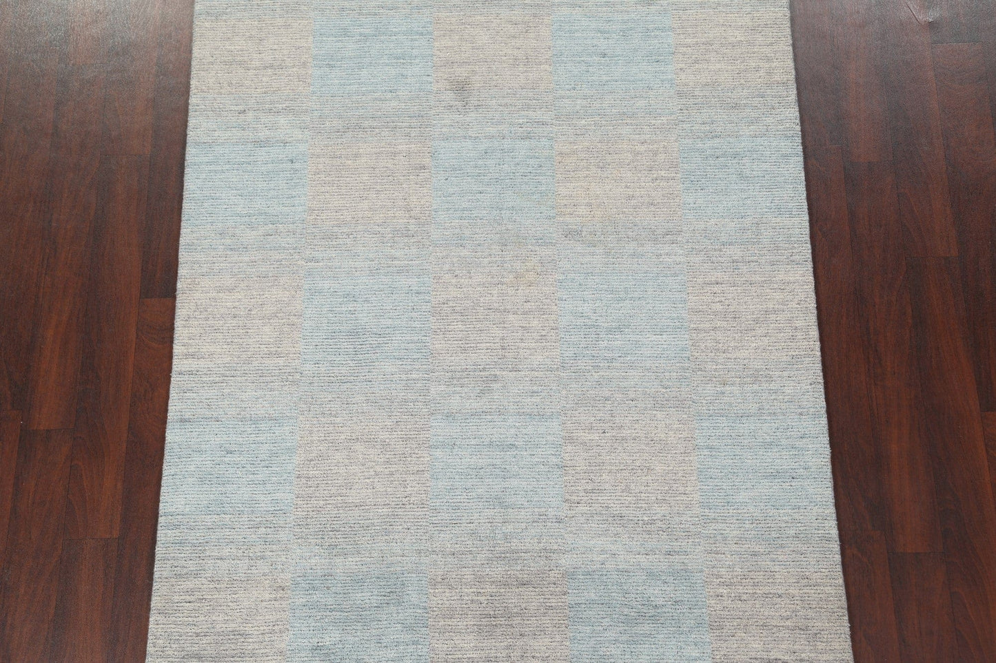 Checkered Gabbeh Wool Area Rug 5x8