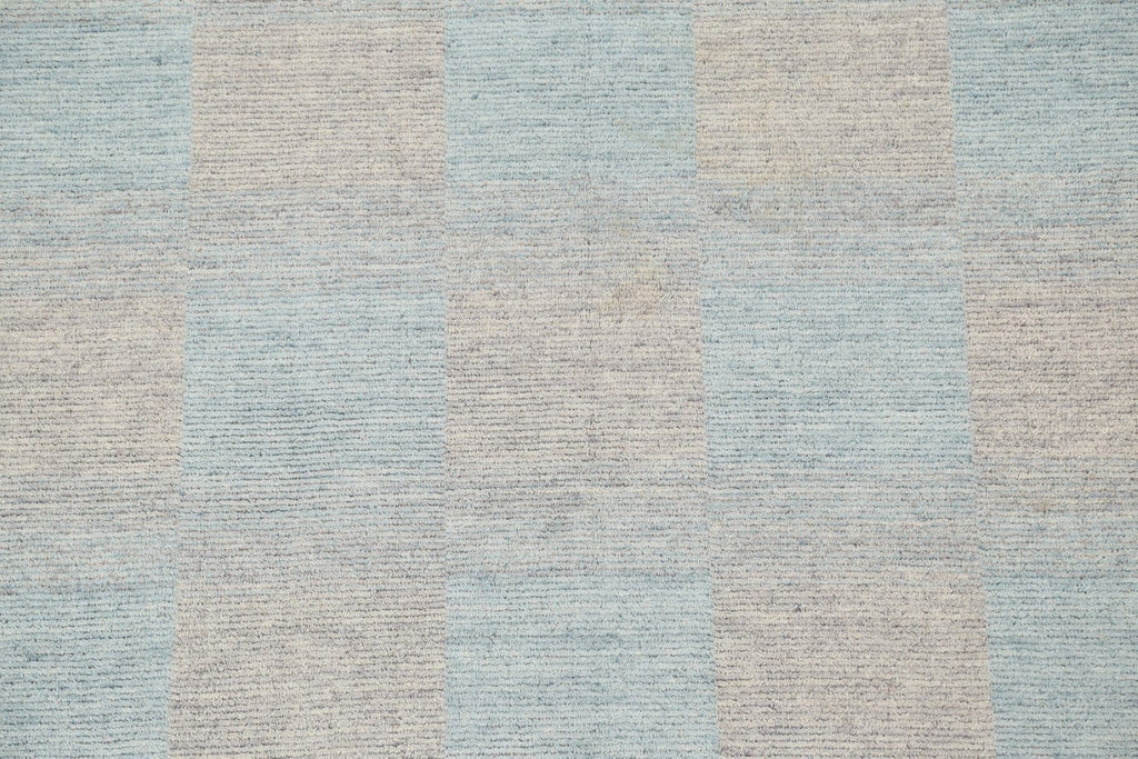 Checkered Gabbeh Wool Area Rug 5x8