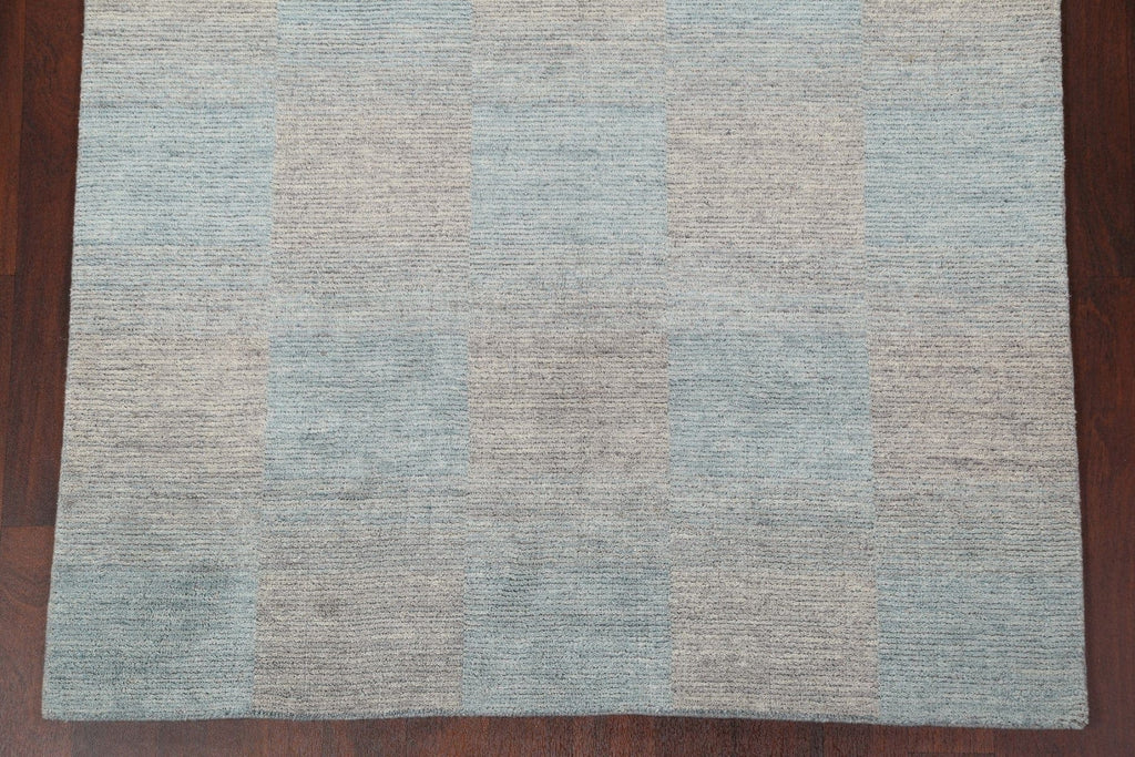 Checkered Gabbeh Wool Area Rug 5x8