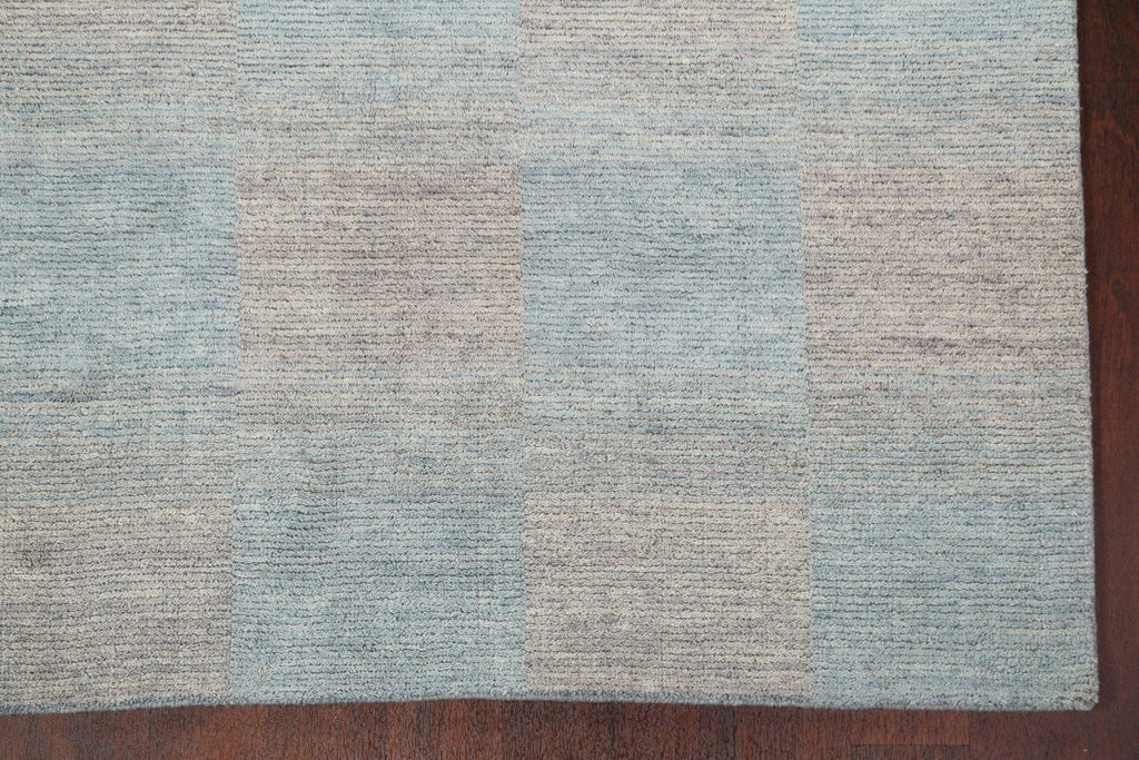 Checkered Gabbeh Wool Area Rug 5x8