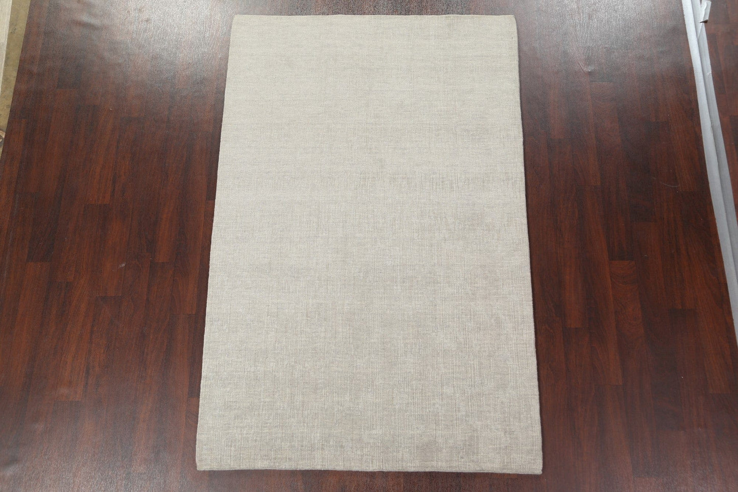 Solid Contemporary Wool Area Rug 5x8