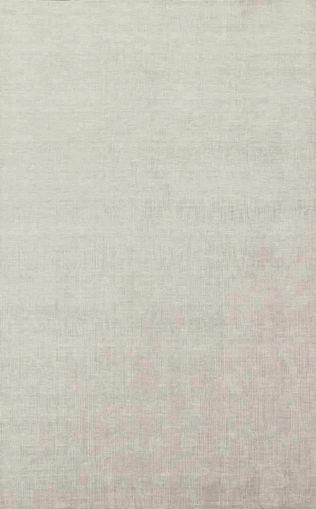 Solid Contemporary Wool Area Rug 5x8