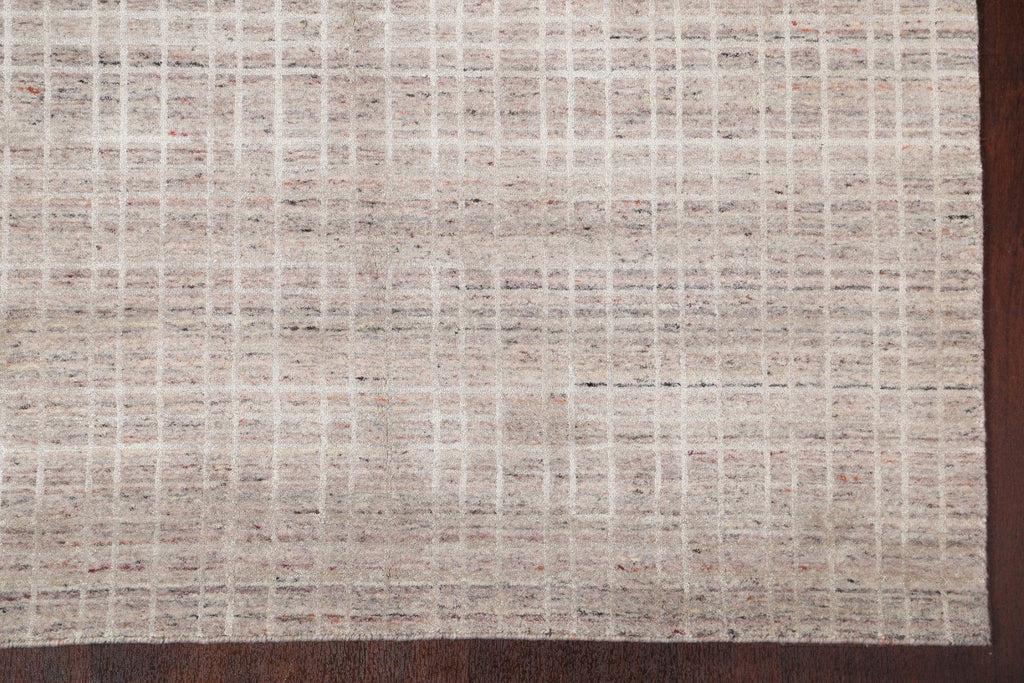 Modern Gabbeh Wool Area Rug 5x8